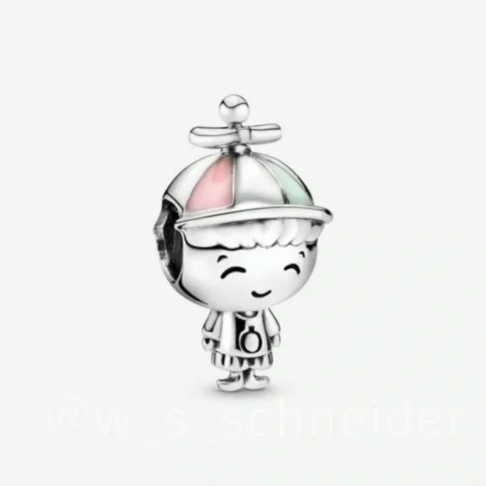 Pandora Kids Silver and Pink Toy Charm